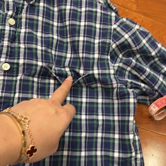 J.CREW Oxford Shirt Long Sleeve Button Down Plaid Men's Size M - Picture 5 of 11